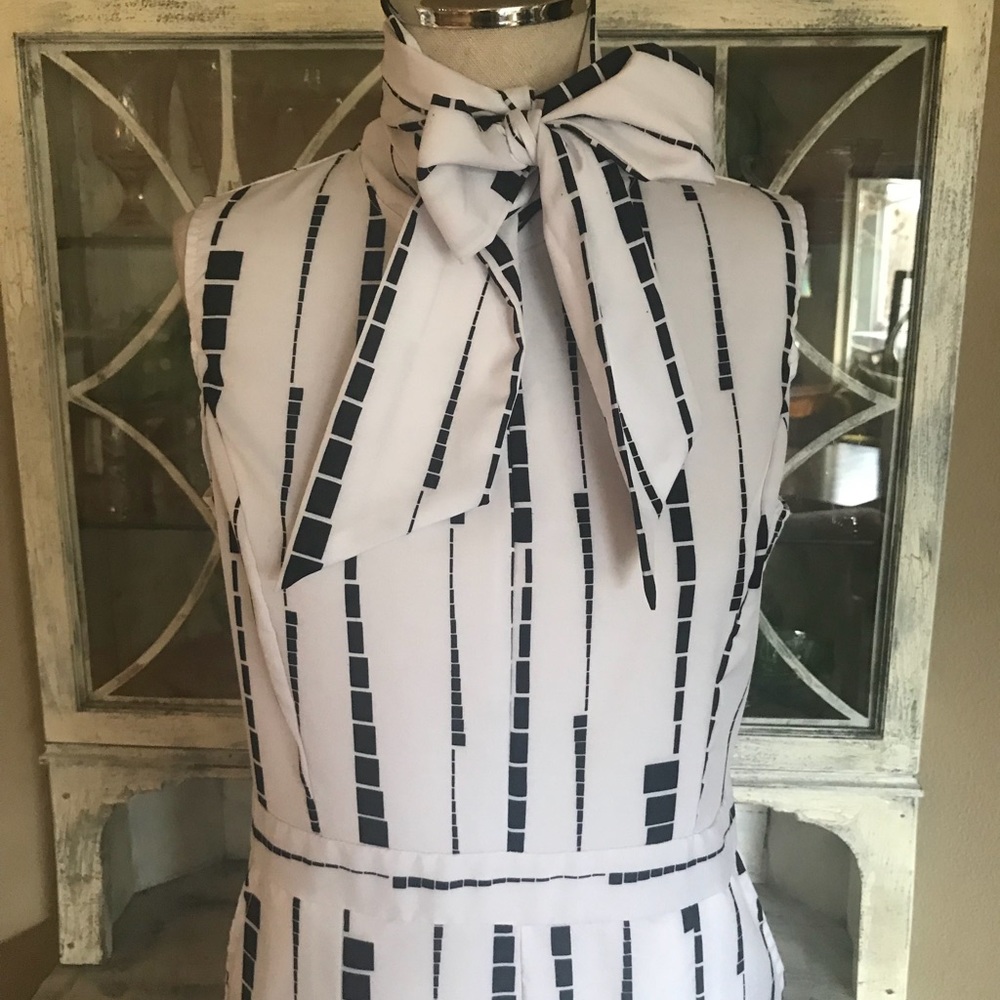 Black and White Geometric umpsuit